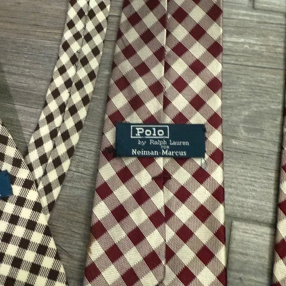 Set of 3 Polo by Ralph Lauren Silk Check Ties - Picture 4 of 8